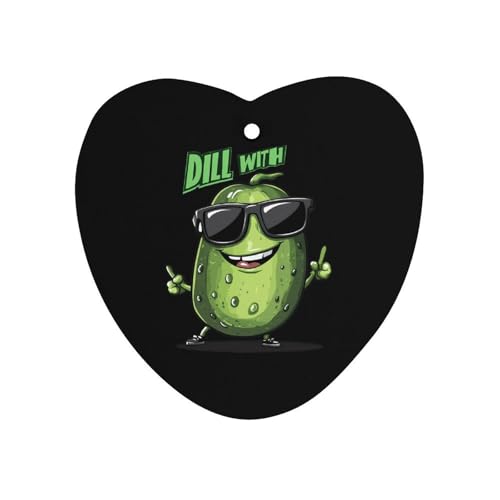 Dill With It Funny Pickle Car Air Freshener Hanging Aromatherapy Tablets for Car Accessories Love form