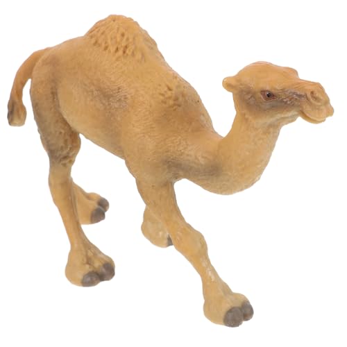 SOPOTUTU Figura de Camello de Plástico Realista Modelo de Dromedario Simulación para Decoración de Escritorio Juguete Educativo y Adorno Temático Animal