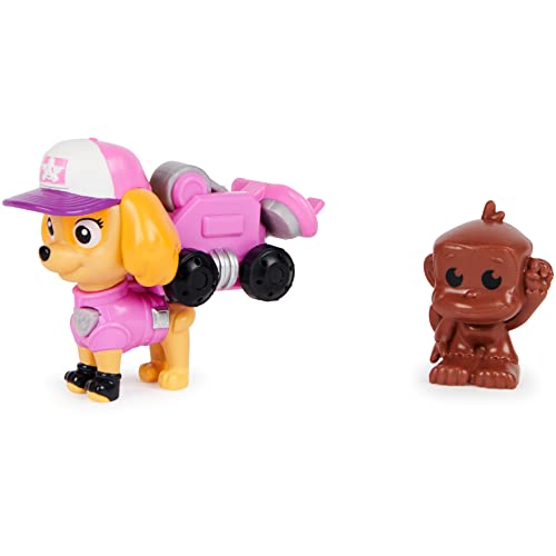 Paw Patrol Big Truck Pups Skye Action Figure con Drone di salvataggio a clip, Centro di comando Pod e Animale Amico Giocattoli per bambini dai 3 anni in su