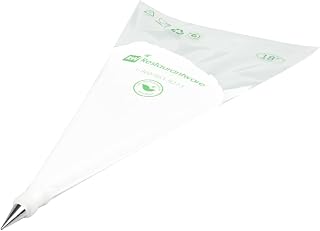 Restaurantware Pastry Tek Leaf Icing Tip 1 Reusable Piping Tip - #66 Dent-Resistant Stainless Steel Decorating Cake Tip Dishwasher-Safe Decorate Cupcakes Cakes or Cookies