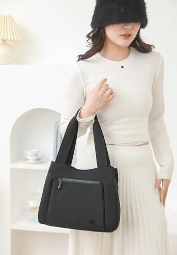 Slouchy Tote Bag Nylon Solid Handbag Large Shoulder Travel Totes Top Handle Bag Classic Shoulder Handbag 20253