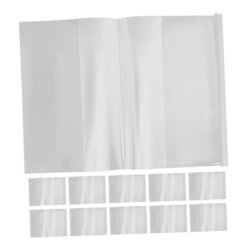 CAXUSD 50 Piezas Mangas De Libros Cuadernos Transparent Pp