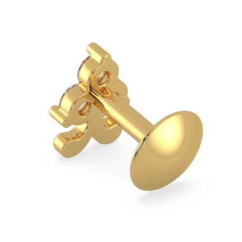 Malabar Gold & Diamonds Yellow Gold Nose Pin for Women 22 k | 22k BIS Hallmark (916) Nose Stud for Women and Girls with Piercing - Image 4