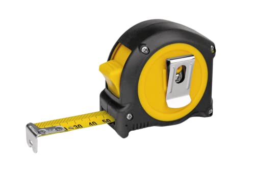 STABILA BM 100, 8 m, 1000 scale BM100, 8 m (mm) pocket tape measure, black/yellow - Image 3