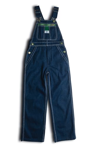 Liberty Youth Denim Bib Overall, Rigid Blue, 8