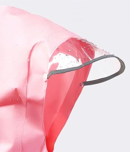 Melody & Strawberry Hooded Rain Coat Jacket Poncho Outwear for Girls Kids Children3