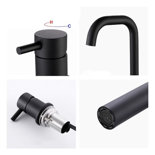 Robinets de lavabo noirs pour une double vasque moderne et épurée