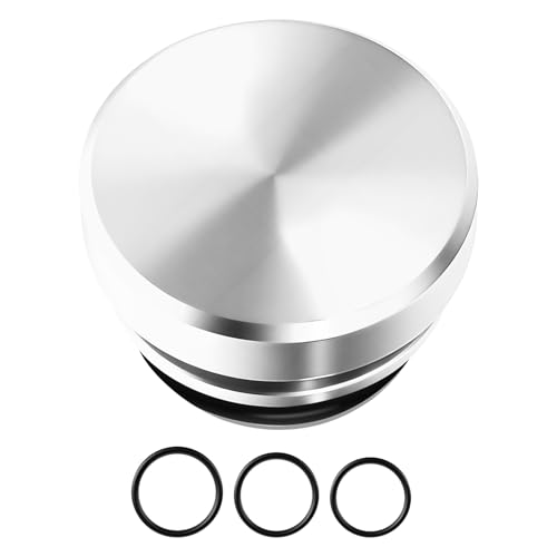 Image of Cigarette Lighter Cover, Dustproof Car Cigarette Lighter Plug Parts, Aluminum Plugs Cover, Waterproof Dustproof Cigarette Lighter Socket Cap for SUV Truck with 12V Power Source (Silver)