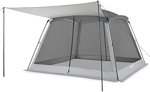 ATTONER Screen House Room for Camping 10'x10' Mesh Net Wall Canopy Gazebos 6-8 Person Easy Installation, UPF 50+ Sun Shelter Suitable for Beach Garden Outdoor