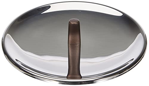 Alessi edo | PU200/20 - Coperchio in Acciaio Inox, Pomolo in Acciaio Inox con Rivestimento in PVD, Marrone