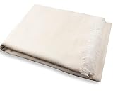 Colcha para Sofá y Cama, Cubresofá, Cubrecama, Funda para sofá y Cama, Colcha de Algodón y Poliéster, Colcha 230x290, Suave y cómoda, Beige Blanco, Colcha con Dibujo Punto