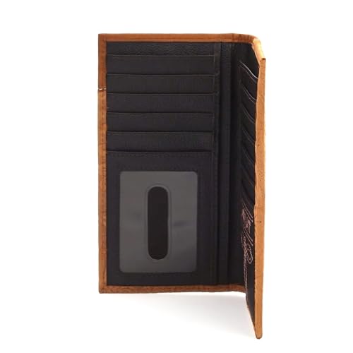 ARIAT Men's Genuine Leather Floral Embossed Rodeo Wallet3