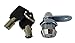 Admiral Locks Tubular Cam Lock, Keyed Alike Removable Key RV Compartment Storage Lock Cabinet Locks (Chrome Pack of 2, 17mm)