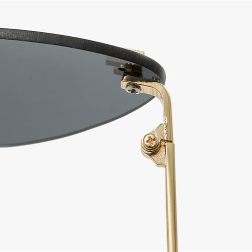 XSJGHLM-Rimless Cat Eye Sunglasses Women Vintage Ocean Lenses Shades Trendy Stylish Luxury Gradient Sun Glasses2