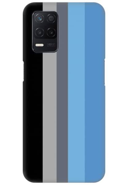 COBERTA Printed Back Cover for Realme 8s 5G Back Cover Case - Blue Grey Black Stripes (B0B3BL852B) Amazon Price History, Amazon Price Tracker