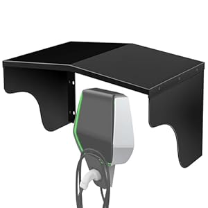 Oplaadstation Beschermend Dak – Oplader Beschermende Dakkit, Wallbox Weerbescherming Luifel | Draagbare Weerschild Elektrische Outlet Cover, Aluminium Oplaadpaal Dakbedekking voor Ev Laders