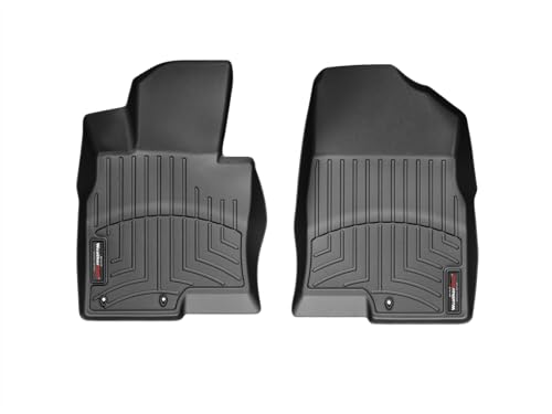 WeatherTech Custom Fit FloorLiners for Sonata Hybrid, Optima, Sonata - 1st Row (442961), Black