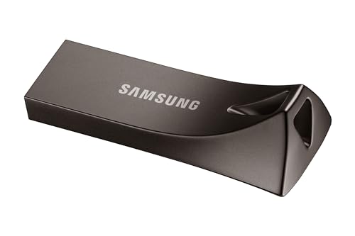 Image of Samsung BAR Plus USB 3.2 Flash Drive, 512GB USB Standard Type-A, Speeds Up to 400MB /s, Portable Storage Memory Stick, Durable Thumb Drive Compatible with USB 3.0 /2.0, MUF-512BE4 /AM, Titan Gray