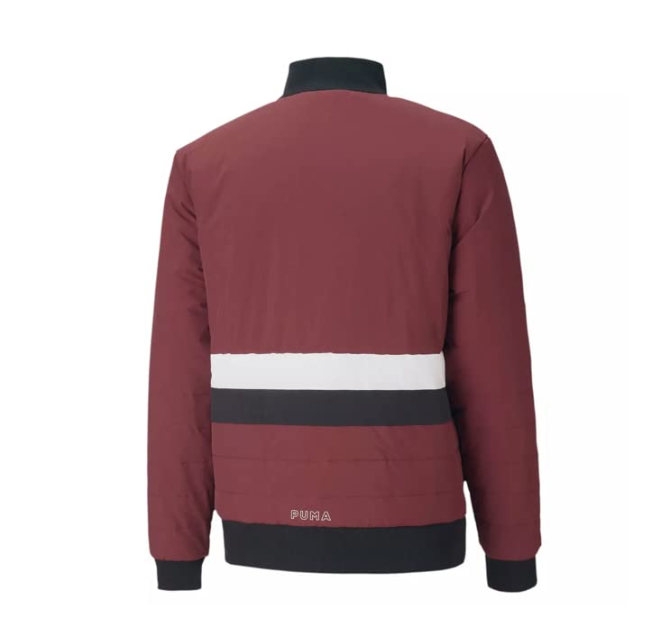 PUMA MEN S PARQUET PUFFER INSULATED JACKET, BURGUNDY, XL