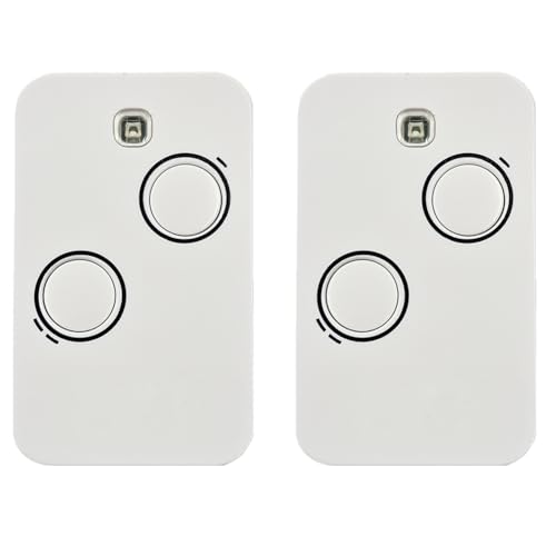 Mando a distancia de 868 MHz compatible con Genius Kilo TX2 JL 6100146 6100229 mando a distancia para puerta de garaje Genius 868 MHZ (2 unidades)