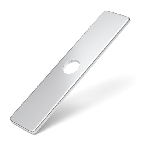 Greenspring Sink Hole Cover Chrome 10 Inch 1 or 3 Hole Long Rectangle Cover Deck Plate Faucet...