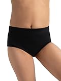 Capezio Big Girls' Brief, Black, Large (10-12)