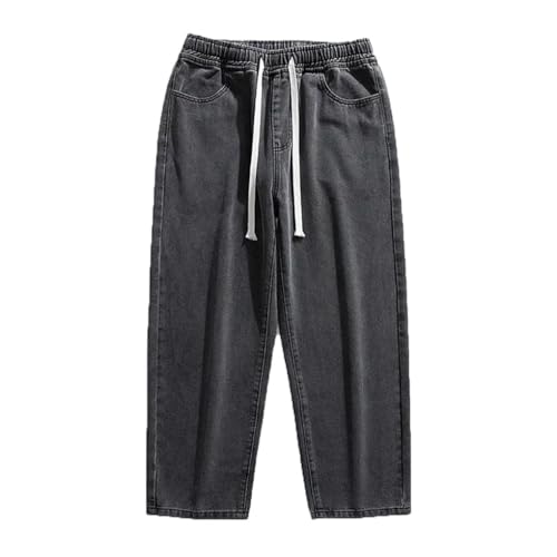 Men's Denim Pants Thin Casual Loose Straight Leg Vintage Wide Leg Long Pants