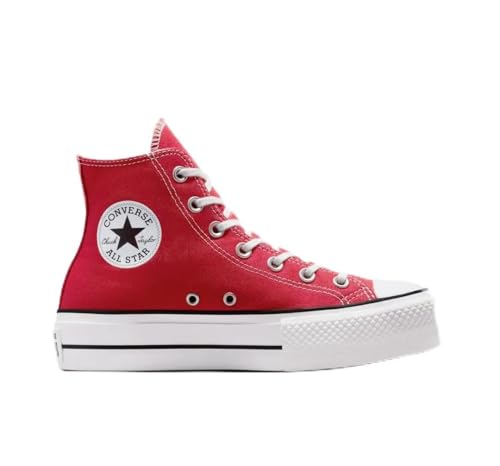 Converse CTAS Lift Platform Hi Womens, Red, Size 9.5