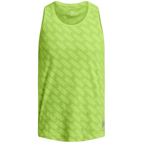Under Armour 1386619-304-LG UA Run Anywhere Singlet Morph Green LG