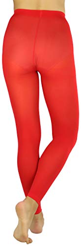 Image of ToBeInStyle Women's Opaque Ankle Long Nylon Footless Fun Tights Pantyhose