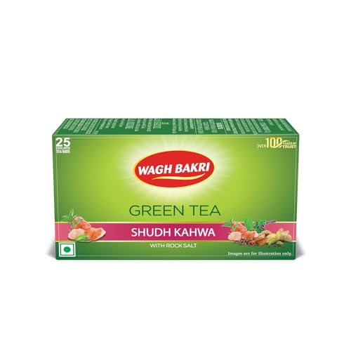 Green Tea Shudh Kahwa Tea Bag, 25 Tea Bag*2.5G, 62.5 Grams