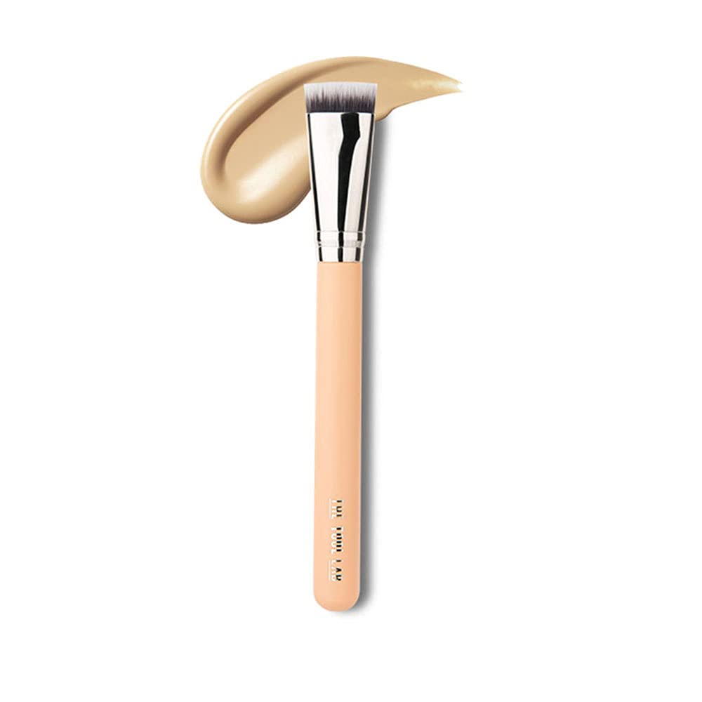 THE TOOL LAB107 Base Perfector -Flat Top Face Blending Liquid, Cream or Flawless Cosmetics, Buffing, Stippling - Premium Quality Synthetic Dense Bristles Cosmetic
