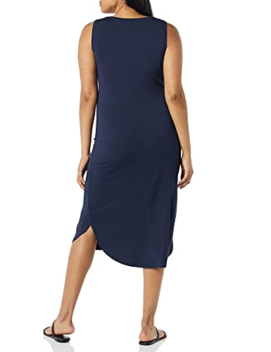 Image of Amazon Essentials Women's Jersey Regular-Fit Sleeveless V-Neck Midi Dress (Previously Daily Ritual)