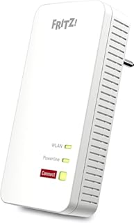 AVM Fritz!Powerline 1240 AX - Set WLAN Gigabit Powerline con Wi-Fi 6, punto di accesso Wi-Fi, ideale per streaming multimediale, video HD, Internet TV, 1200 Mbit/s, versione in lingua tedesca