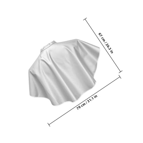Delantal para peluquero, capa para el cabello 2 piezas blanca, capa desechable resistente a químicos para clientes de salón y barberos miniatura 2