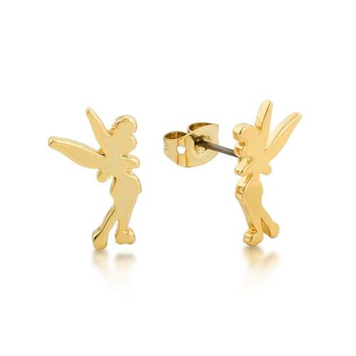 Gioielli Disney ufficiali Disney Tinker Bell - Silhouette Stub Earrings \'Gold Plated\'