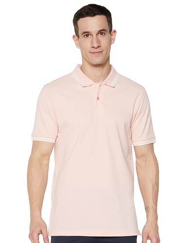 Image of FYLTR Men's Slim Fit Polo T-Shirt with Contrast Tipping Collar - Soft Handfeel | Casual T-Shirts for Men