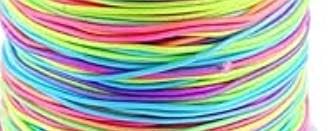 Cordon extensible couleur arc-en-ciel haute résistance pour suspension et mercerie