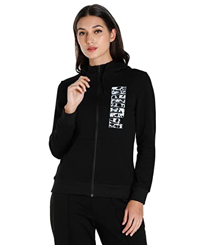 Image of Puma Women Cotton Hooded Neck Sweatshirt