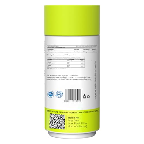 NUTRiHERBS Omega 3 800mg Capsules | Plant-Based DHA & EPA Supplement for Heart, Joint, Eye Health | Omega 3 Fatty Acids for Brain Support, Skin Wellness | for Men & Women - 90 Capsules