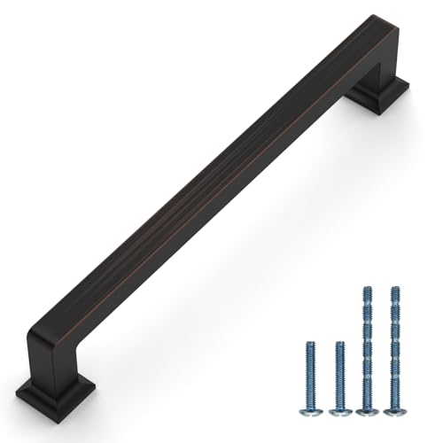 Coinkoly Oil Rubbed Bronze Cabinet Handles Kitchen Pulls 6.25 Inch 10 Pack