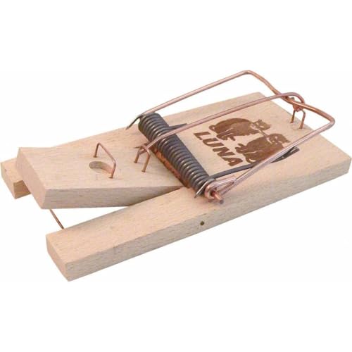 Luna rattenfalle 27 x 9 cm Holz/Stahl Natur