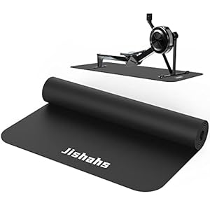 Universal Indoor Rowing Machine Mat- 8.5 x 2.3 FT Exercise Equipment Mat for Concept 2, Nordictrac, Sunny, Hydrow etc. Extra Long Non-Slip and Waterproof, Under Rower Floors Protection