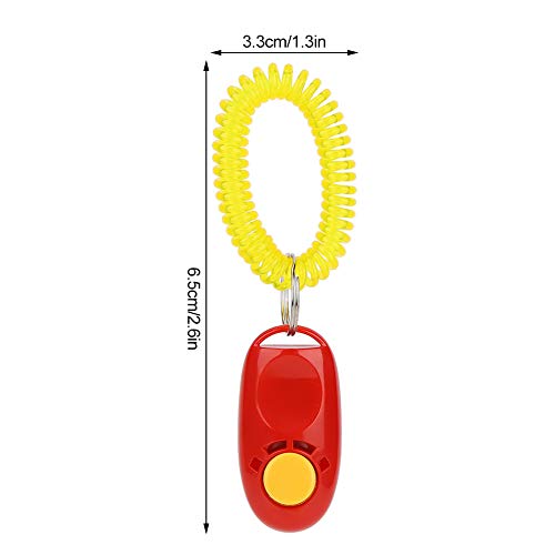 Clicker para adestramento de cães, acessório maravilhoso com ferramenta de borracha para animais de