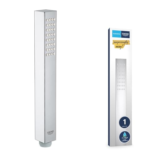 GROHE Vitalio Joy Cube Stick - Handbrause (wassersparend, 1 Strahlart, Antikalk- System, langlebig), chrom, 26392000