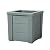 Step2 Lakewood Square Planter, Large Planters for Outdoor Plants, Gardening and Flower Pot for Patio or Porch, Efficient Drainage, Durable Plastic, Sage Gray, 1-Pack