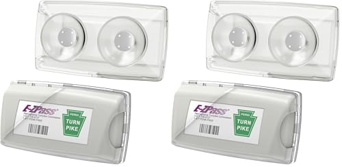 Image of Zeyitian Ez Pass Holder Clear 2 Pack - Super Strong Suction Cups for Windshield, Toll Pass Transponder Holder for EZ Pass /iPass