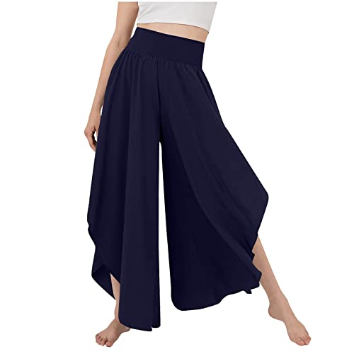 Damen Tanzhose Mit Rüschen - Weite Beine & Hohe Taille - Für Standard & Latein