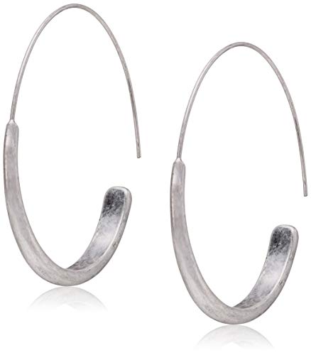 Lucky Brand Women's Brushed Hoop Earrings