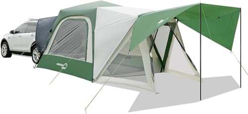 Accesorio de Tent para camping, tienda de coches con refugio Porch VestibuleAwning, fácil configuración instantánea de 6 personas, (no incluye polos de elevación)